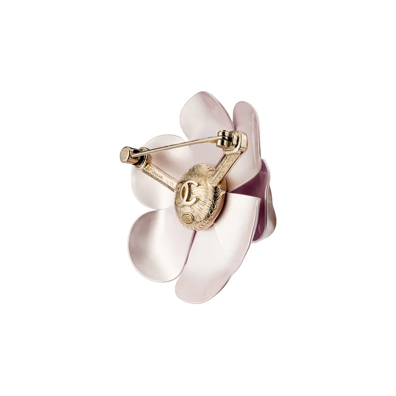 CHANEL Brooches Unisex Pink-2