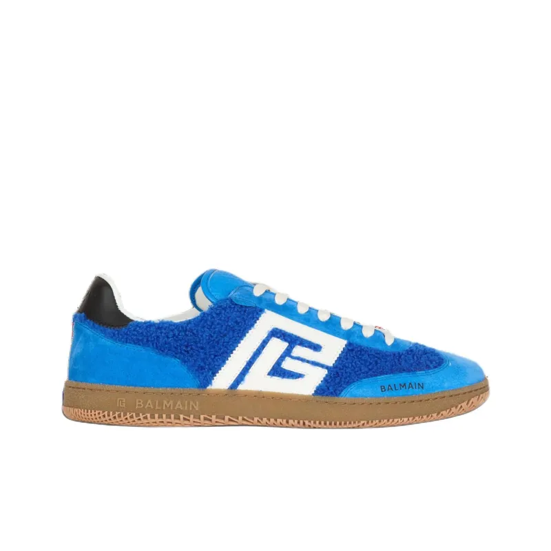BALMAIN Low Top Skateboard Shoes Men's Blue-1