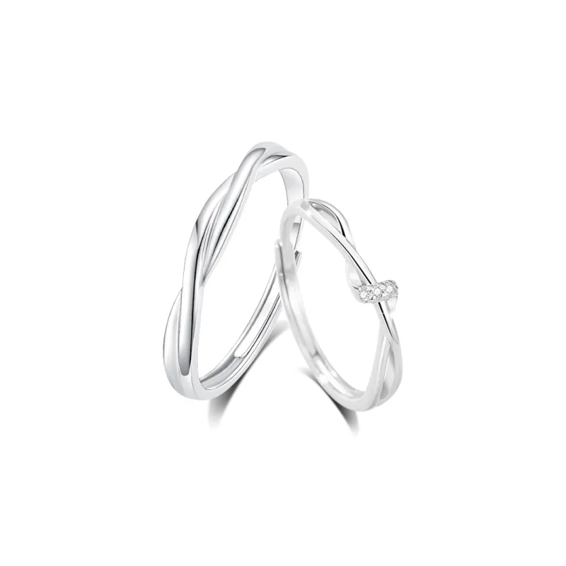 Asia Star Sterling Silver Rings Unisex-0