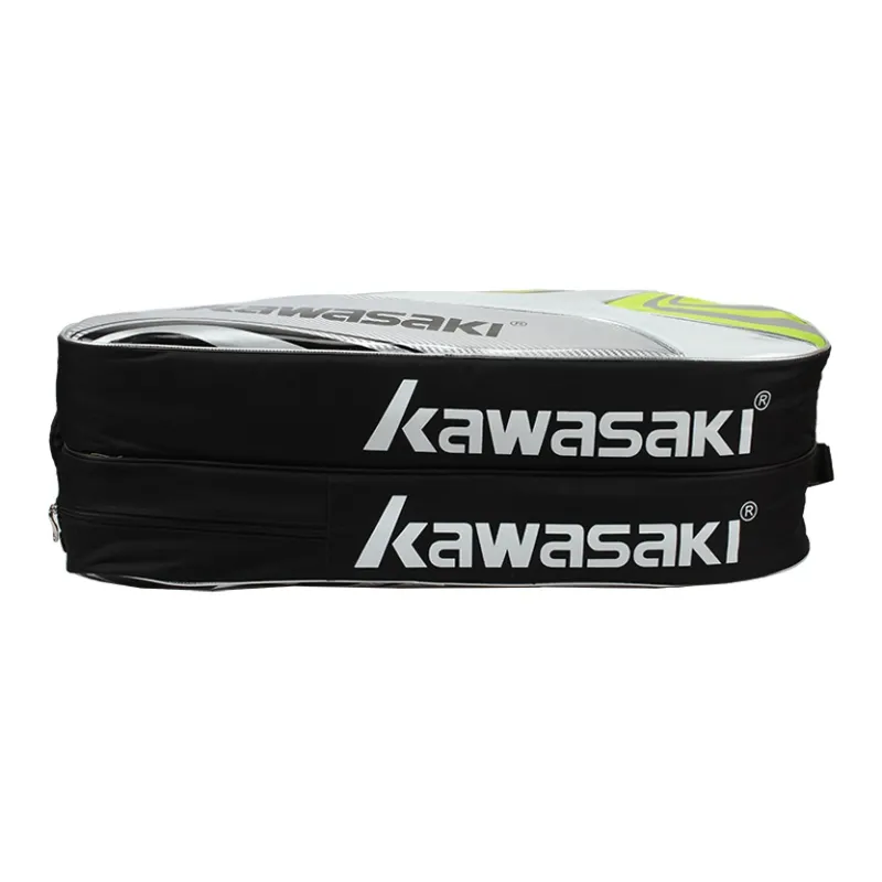 Kawasaki Fabric+Synthetic Leather Gym Bag Large Size Unisex-16