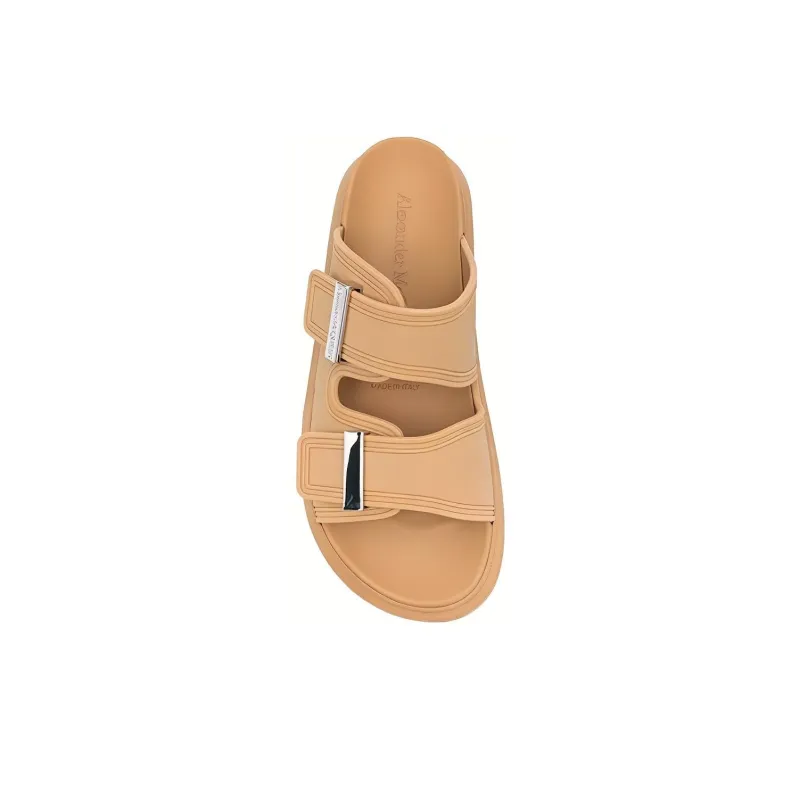 Alexander McQueen Slide Slippers Women's Brown-4