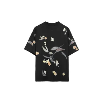 RAYSHOW T Shirts Men Black