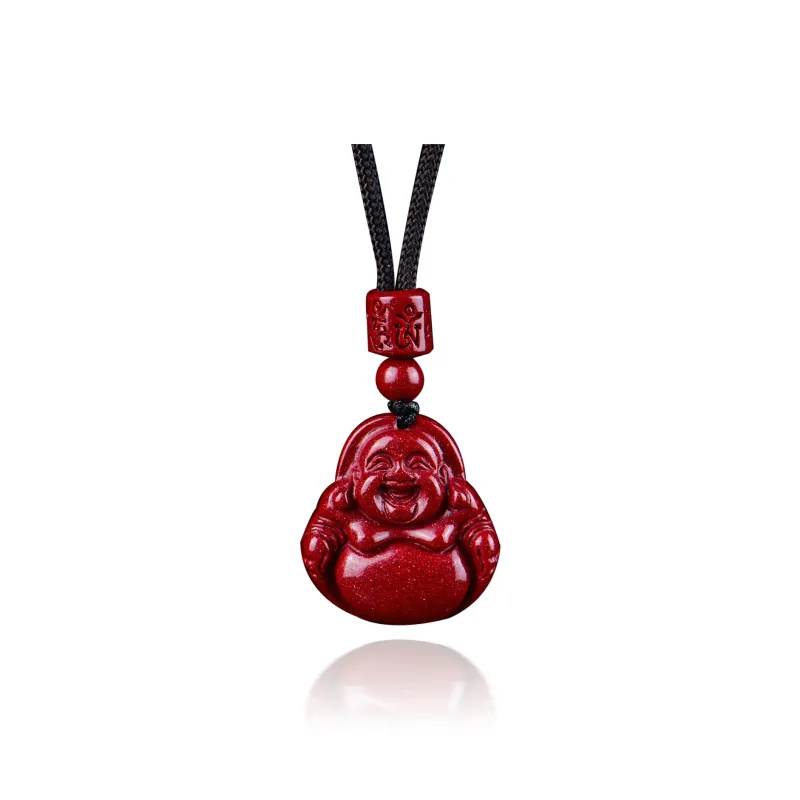Moon Jewelry Reconstructed Cinnabar Necklaces Unisex-0