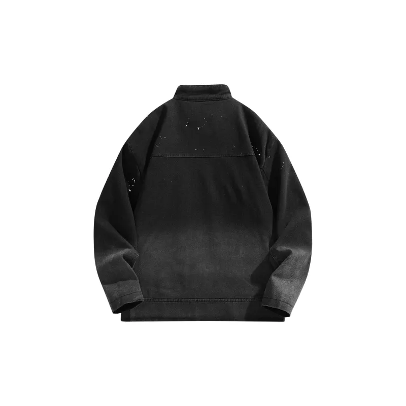 VniVerseVClub Denim Jacket Unisex Vintage Black-1