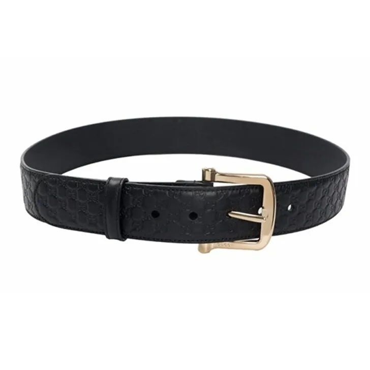 GUCCI Leather Belts Men Black-1