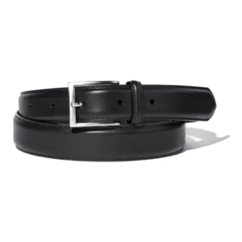 UNIQLO Two Tone Patchwork Leather Belts Men's Black/Umber Width 3cm