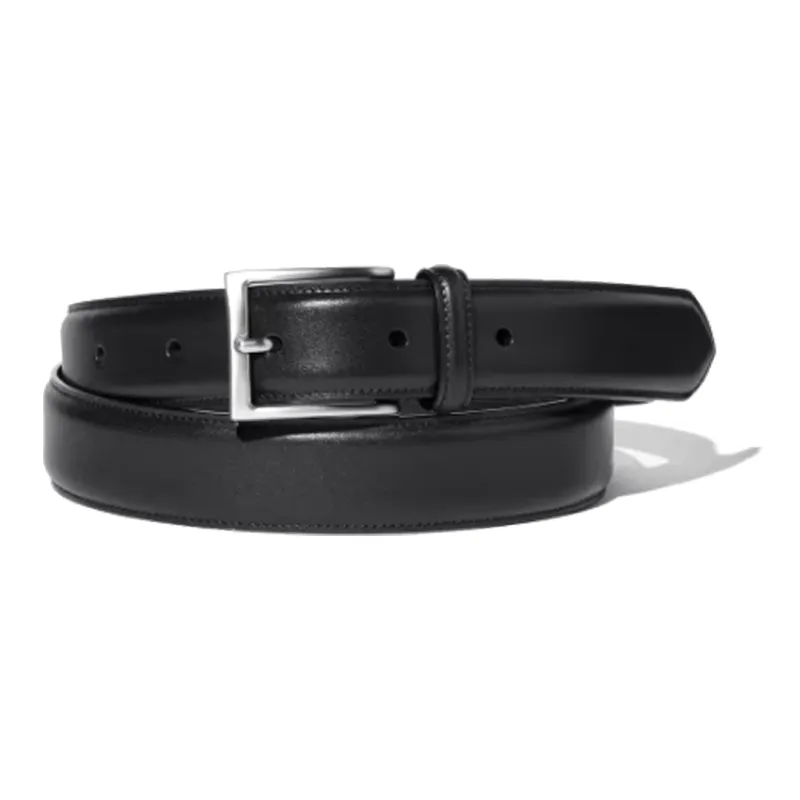 UNIQLO Two Tone Patchwork Leather Belts Men's Black/Umber Width 3cm-0