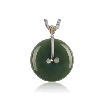 TAMINA Hetian Jade Pendants Unisex Green Jade