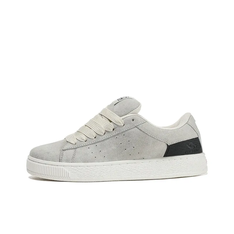 HOMDOON Coverage Anti Slip And Wear Resistant Low Top Skateboard Shoes Unisex Light Gray-0