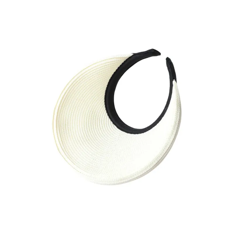 LE TISSERAND Visor Straw Hat Sun Protection Hats Women's-4