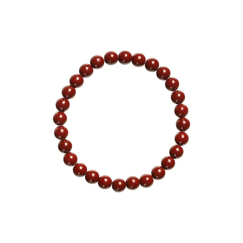 Kowloonko Reconstructed Cinnabar Jade Bracelets Unisex-0