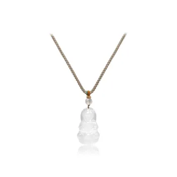 Teddy Bear Collection Chalcedony Necklaces Unisex