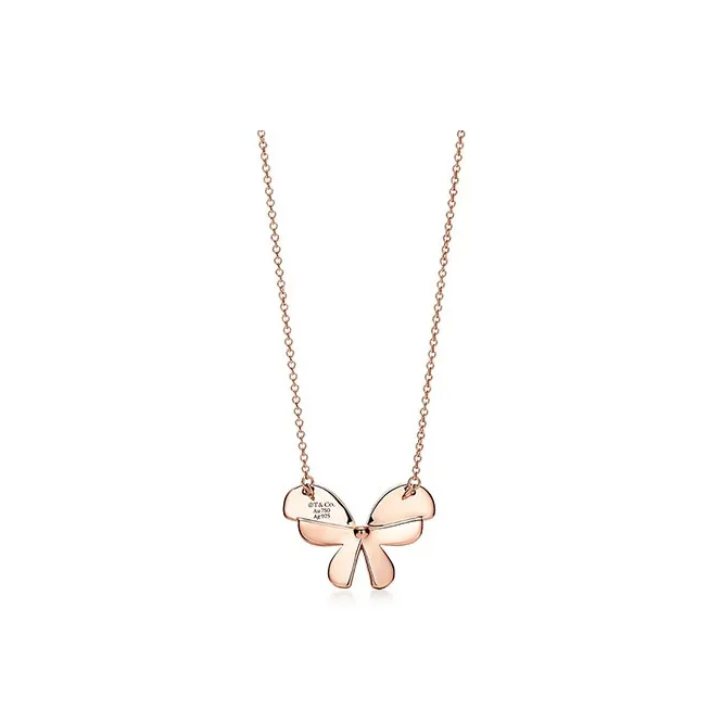 TIFFANY & CO. Return To Tiffany Collection 18K Rose Gold Necklaces Women's Rose Gold-1