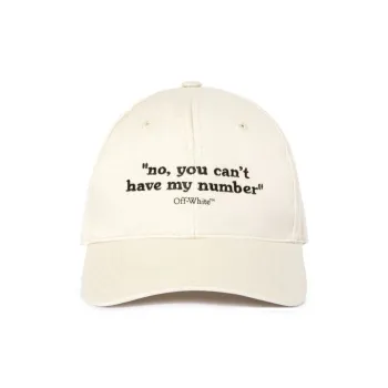 OFF-WHITE Cotton Baseball Caps Unisex White