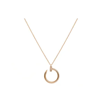 CARTIER Karat Gold Necklaces Women's Rose Gold