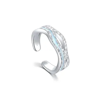 FANCI S925 Silver Enamel Rings Unisex