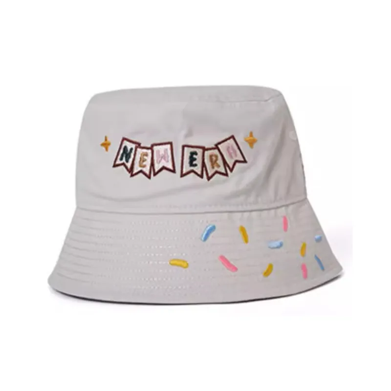 New Era Bucket Hats Unisex Ivory White-1