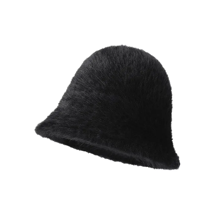 AAJF Rabbit Fur Bucket Hats Women's-0