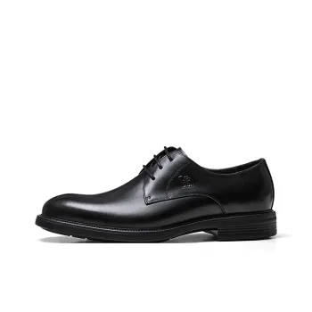 CAMEL Dress Shoes Men Low Top Black/Brown