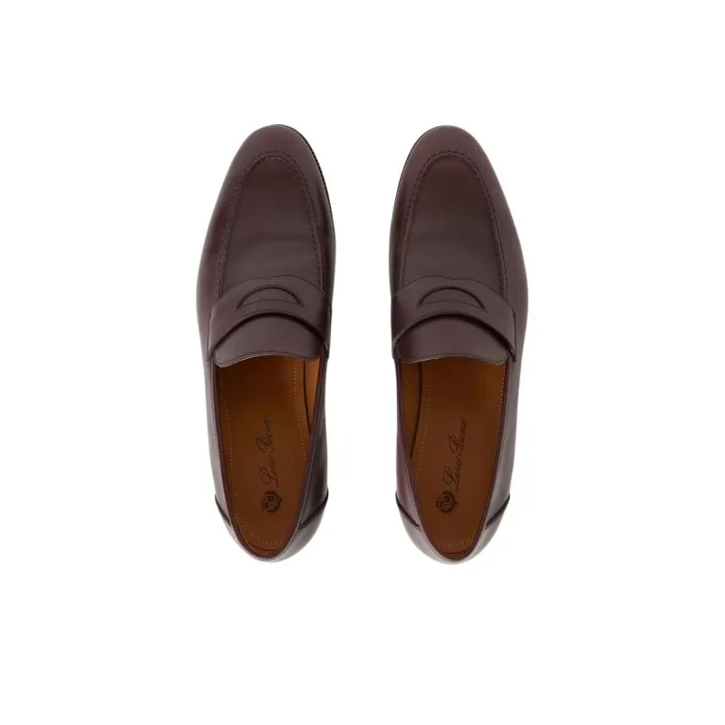 Loro Piana Sergio Loafers Men's Brown-3