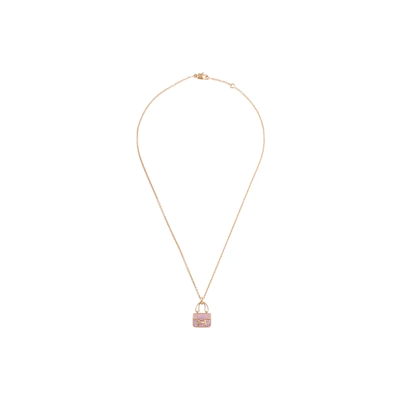 HERMES Constance 18K Rose Gold Necklaces Women's-2