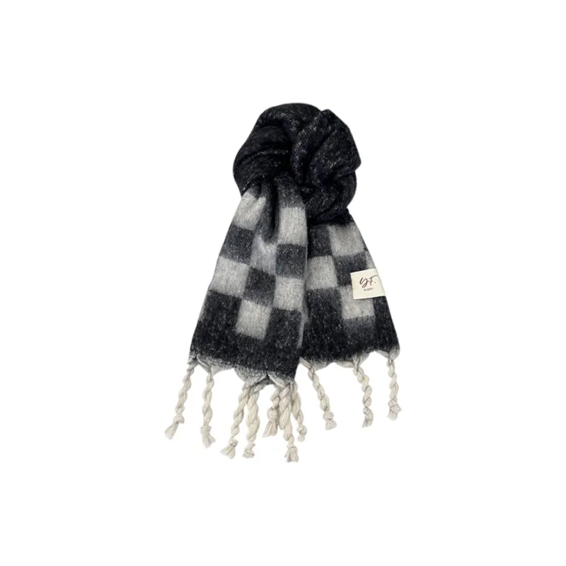 CARTELO Polyester Knit Scarves Unisex-0