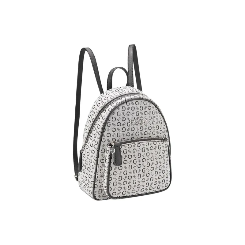 GUESS Fabric Artificial Leather Backpack Medium Size Women's Black-1