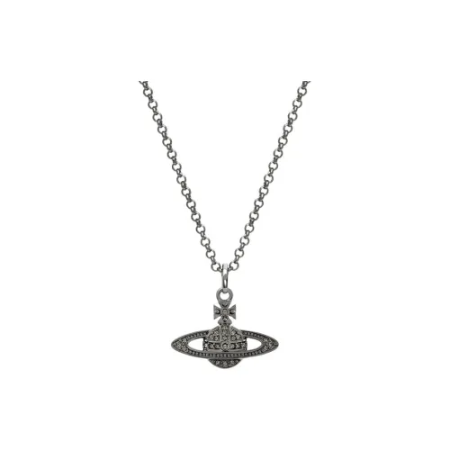 Vivienne Westwood Brass Necklaces Women's Gunmetal Gray