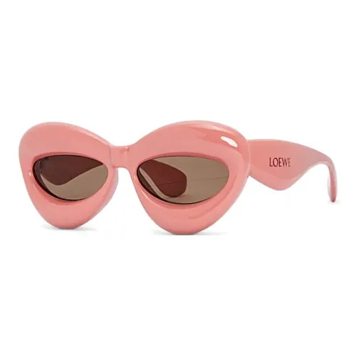 LOEWE Injection Molding Irregular Shape Sunglasses Women's Pink