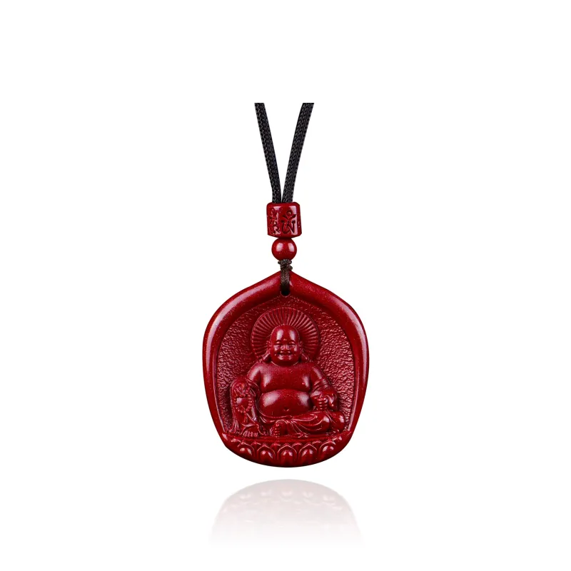 Moon Jewelry Reconstructed Cinnabar Necklaces Unisex-12