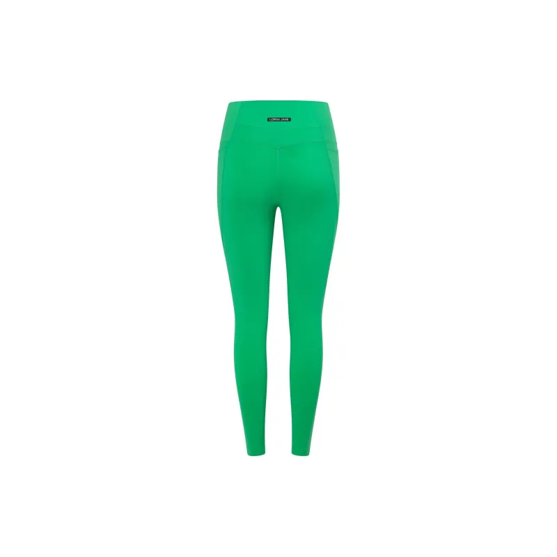 LORNA JANE Zip Pocket Recycled Stomach Support Ankle Biter Leggings Athletic Trousers Women's Green-1