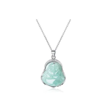 Best Wishes Bean Type Jadeite Necklaces Unisex