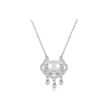 Best Wishes Chalcedony Jade Necklaces Unisex