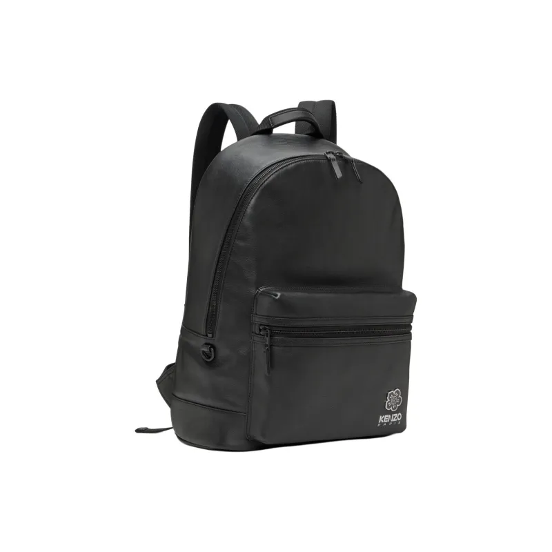 KENZO Cow Leather Backpack Unisex Black-2