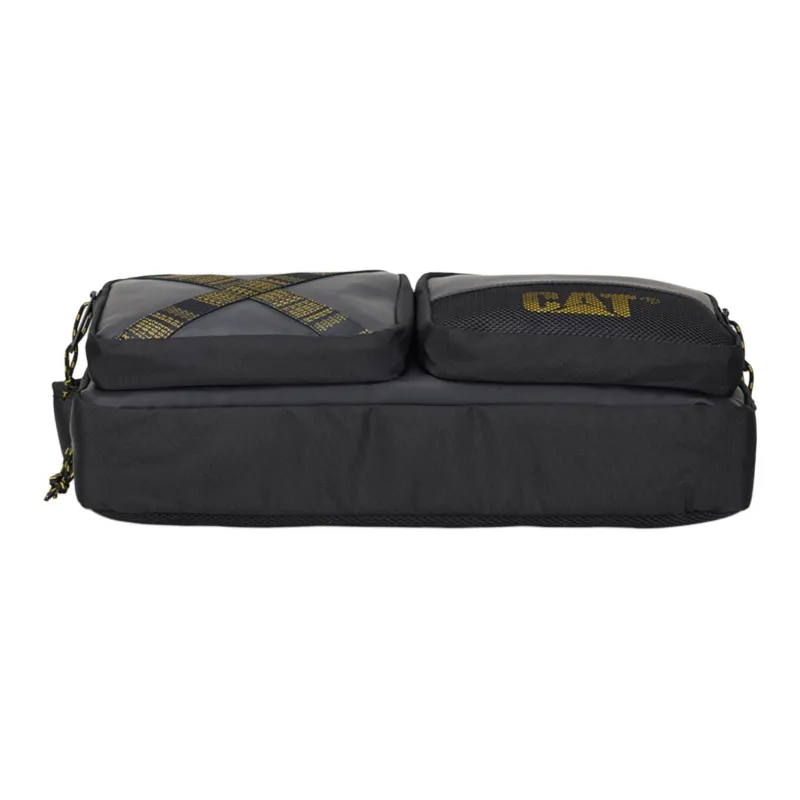 CAT Polyester With PU Shoulder Bag, Crossbody Bag Tubas Men's Black-6