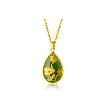 CHAOHONGJI Hetian Jade Pendants Women's Green Jade