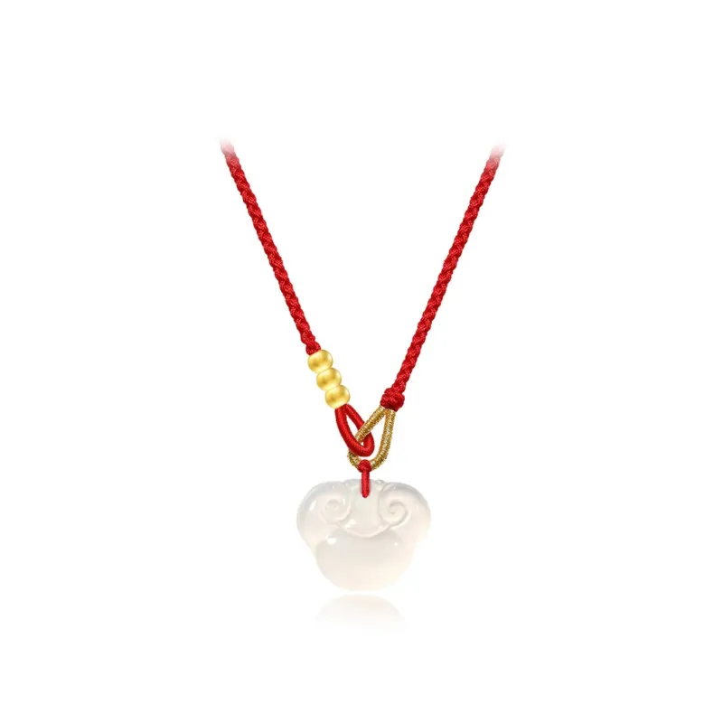 Teddy Bear Collection Chalcedony Necklaces Unisex-1