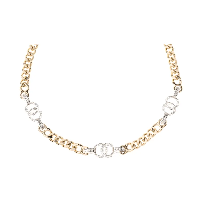 CHANEL Metal Necklaces Women's Gold-3