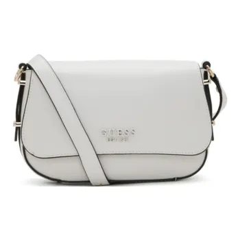 GUESS Artificial Leather Crossbody Bag Shoulder Bag Medium Size Women's White