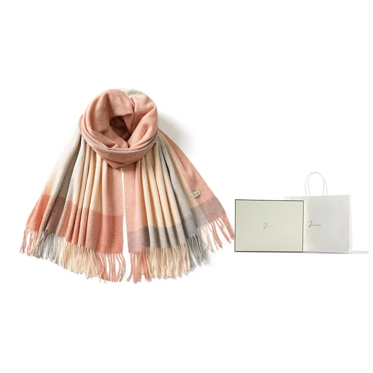 JIUMU Versatile Thickened Warm Scarf Shawl Premium Box Women's-2