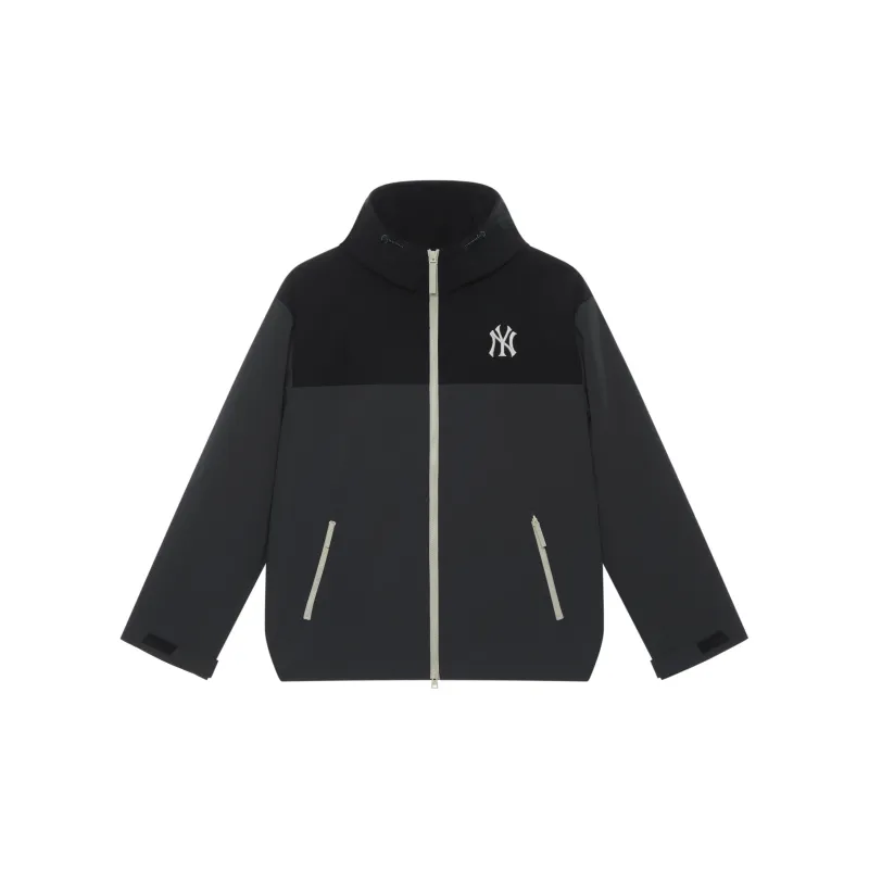 MLB New York Yankees Basic Collection 24FW Windproof Jacket Unisex Charcoal Gray-1