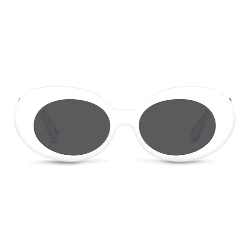 VERSACE Oval Sunglasses Gray-1