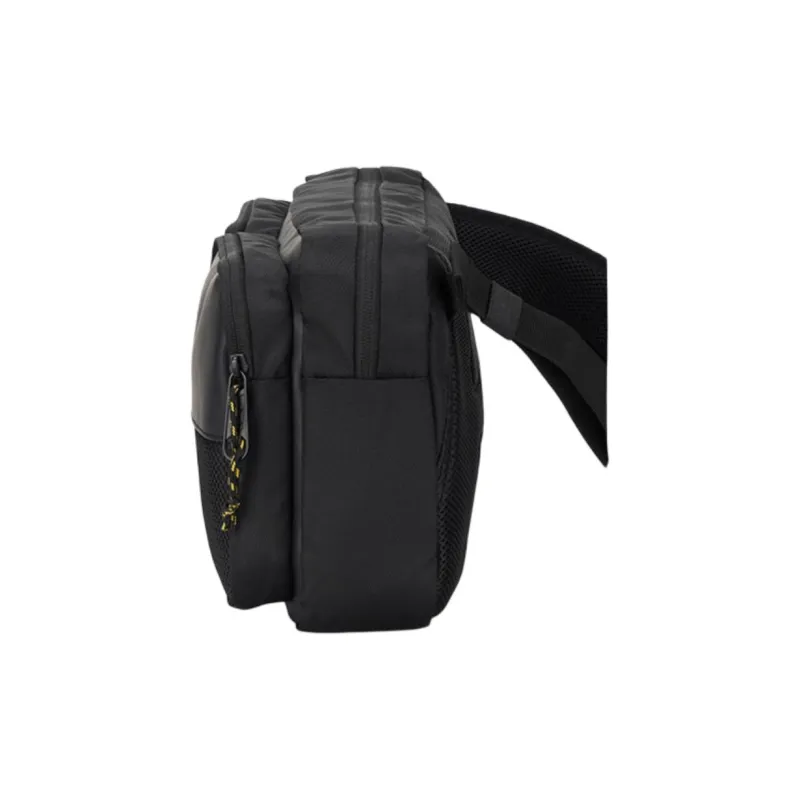 CAT Polyester With PU Shoulder Bag, Crossbody Bag Tubas Men's Black-3