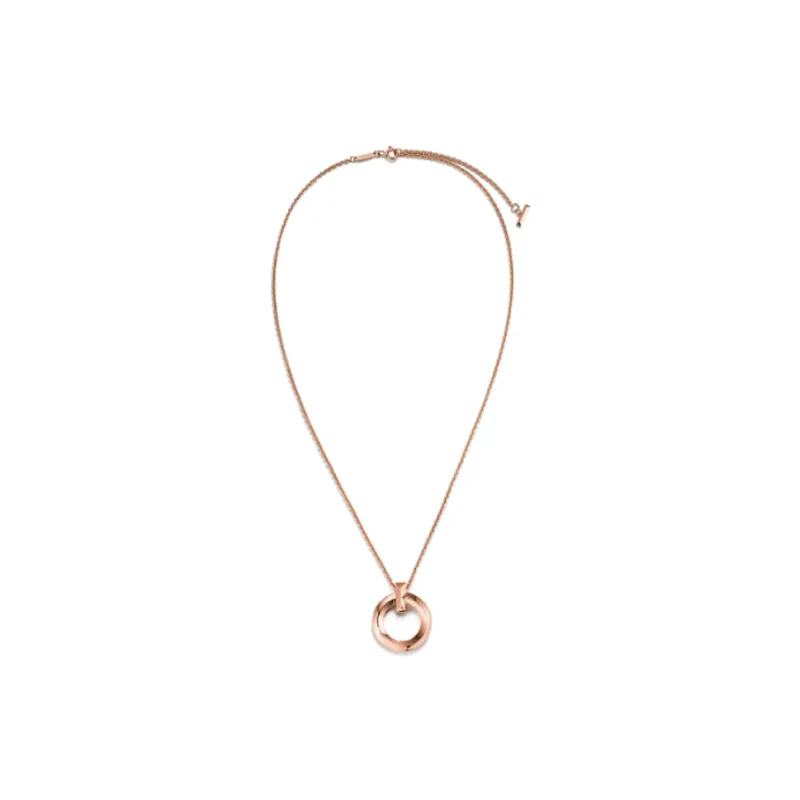 TIFFANY & CO. T 18K Rose Gold Necklaces Women's-2