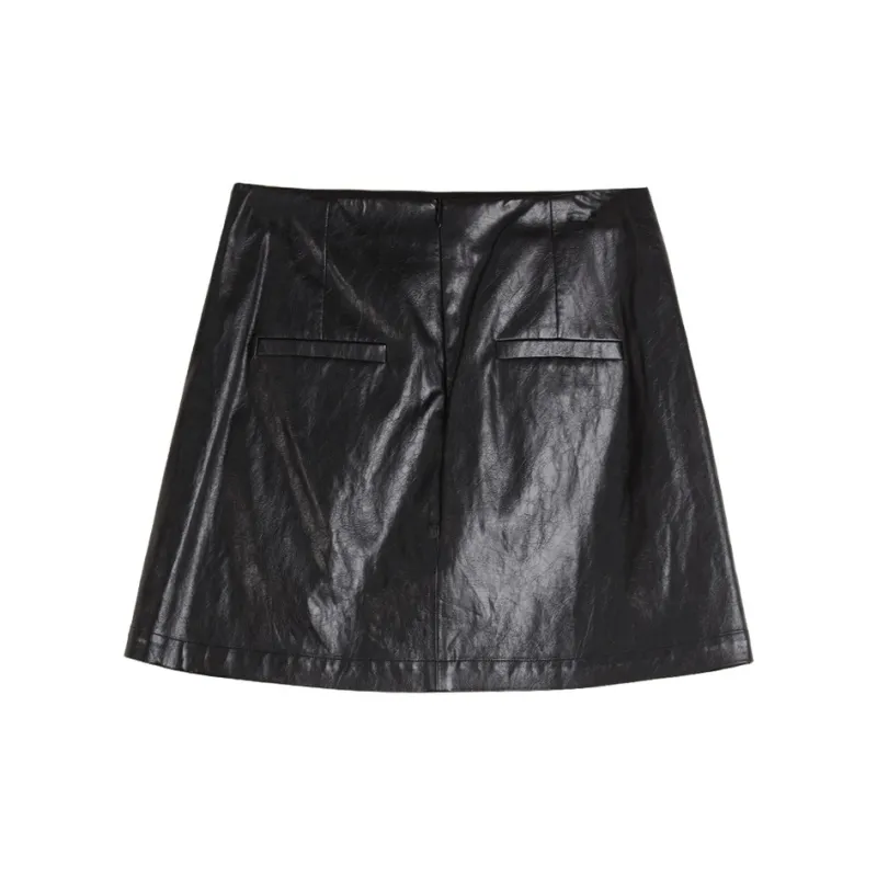 ELLE Casual Short Skirts Women's Black-1