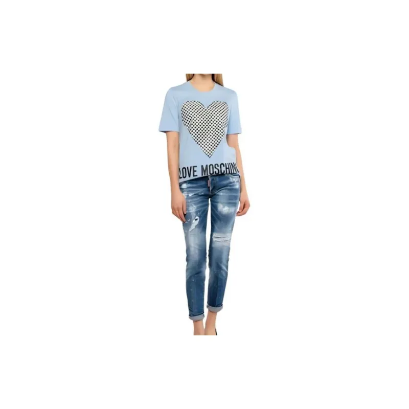 MOSCHINO T Shirts Women's Light Blue-2