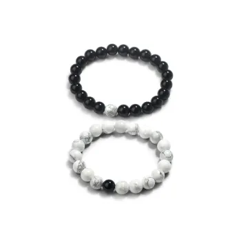 JOYDINNY Colored Glaze Bracelets Unisex