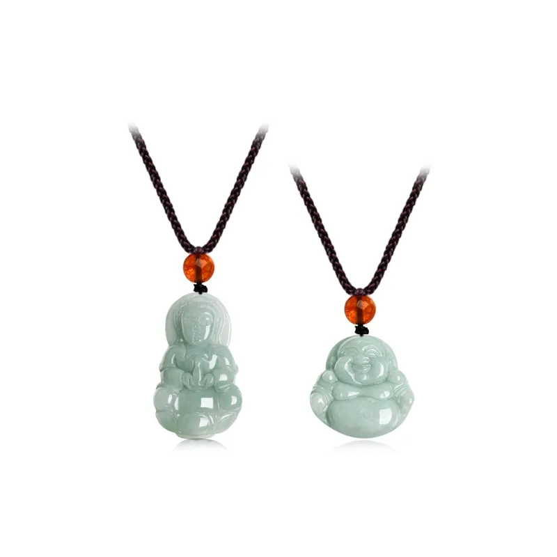 Bailijin Colored Glaze Jade Necklaces Unisex-5