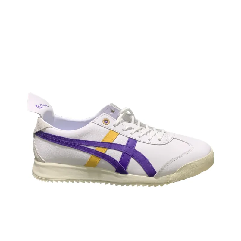 Onitsuka Tiger MEXICO 66 Anti Slip Wear Resistant Low Top Casual Shoes Unisex White Purple Yellow-1