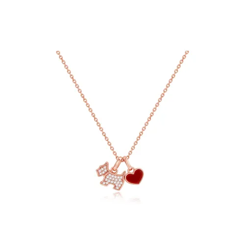 Agatha 925 Sterling Silver Collarbone Chain Necklace Women's Rose Gold